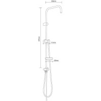 Душевая штанга Orange s-bar Хром
