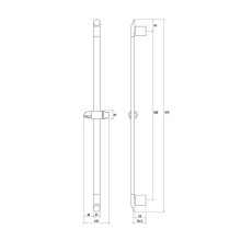 Душевая штанга Ravak 973.00 X07P014 Хром