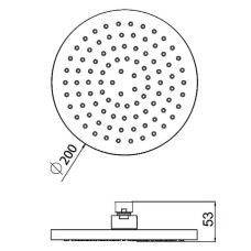 Верхний душ AM.PM Tender F0500400 Хром