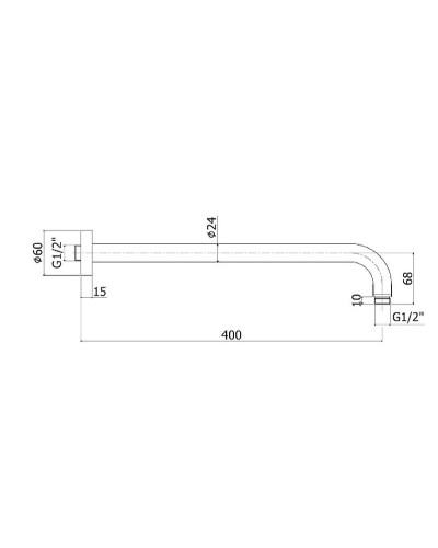 Верхний душ Paffoni Master ZSOF074BO/ZSOF034BO Белый матовый