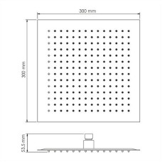 Верхний душ WasserKRAFT Mindel A163 Белый матовый