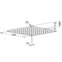 Верхний душ Kludi A-Qa 6443091-00 Белый Хром
