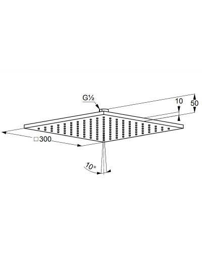 Верхний душ Kludi A-Qa 6443091-00 Белый Хром