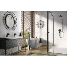 Верхний душ Kludi A-Qa 6434087-00 Черный матовый Хром