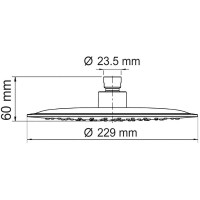 Верхний душ WasserKRAFT Isar A115 Темная бронза