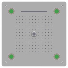 Верхний душ RGW Shower Panels SP-73 21140273-01 Хром