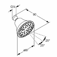 Верхний душ Kludi Freshline 6219105-00 Хром