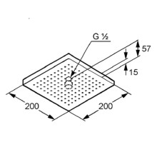 Верхний душ Kludi A-Qa 6653005-00 Хром