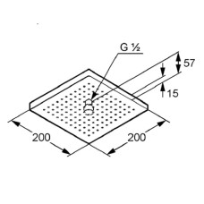 Верхний душ Kludi A-Qa 6653005-00 Хром