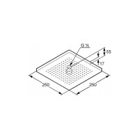 Верхний душ Kludi A-Qa 6653105-00 Хром