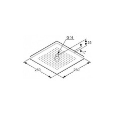Верхний душ Kludi A-Qa 6653105-00 Хром