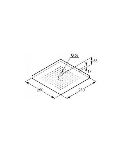 Верхний душ Kludi A-Qa 6653105-00 Хром