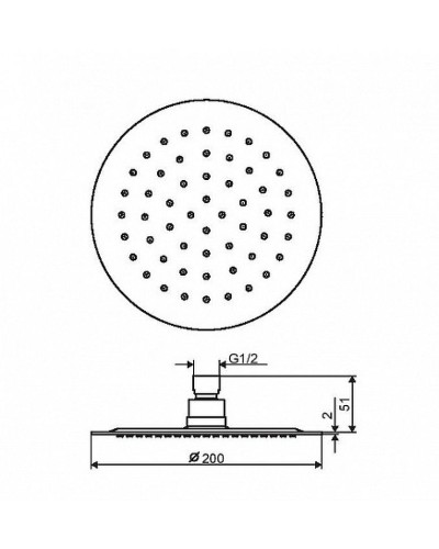 Верхний душ Excellent Actima 20 AREX.3020CR Хром