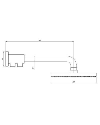 Верхний душ Paini Maggiore 50CR759TCARE20ET8 Хром