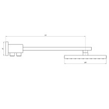 Верхний душ Paini Milano 50CR759TCASQET9 Хром