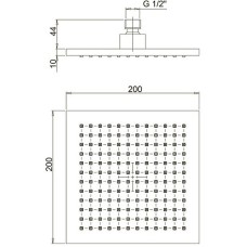 Верхний душ Paini 50CR759Q20EA Хром