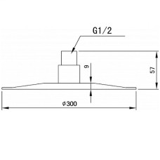 Верхний душ Aquanet Steel AF210-84R-S 244060 Сатин