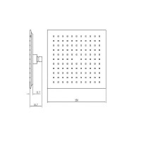 Верхний душ Aquanet Static AF330-84-S250B 261826 Черный матовый