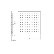 Верхний душ Aquanet Static AF330-84-S250B 261826 Черный матовый