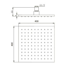 Верхний душ Migliore Palermo 30159 Хром