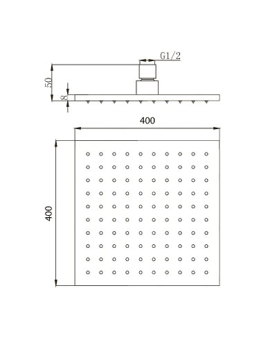 Верхний душ Migliore Palermo 30159 Хром