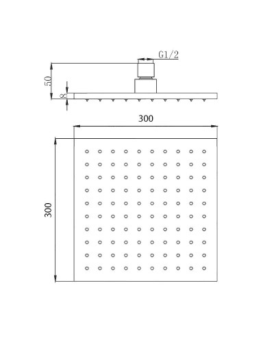 Верхний душ Migliore Palermo 29670 Золото