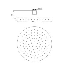 Верхний душ Migliore Latino 29669 Золото
