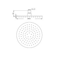 Верхний душ Migliore Latino 29682 Золото