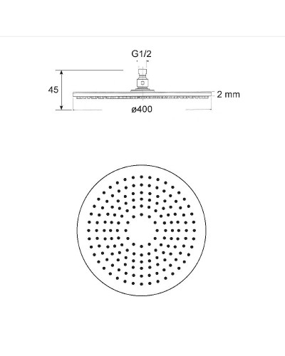 Верхний душ Migliore Rimini 29661 Хром