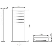 Верхний душ Remer 350SSX Хром