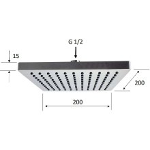 Верхний душ Remer 356SD20X Хром