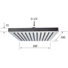 Верхний душ Remer 356SD20X Хром