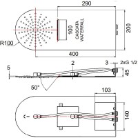 Верхний душ Remer 350UFMCAX Хром