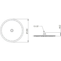 Верхний душ Remer 357UFM25X Хром