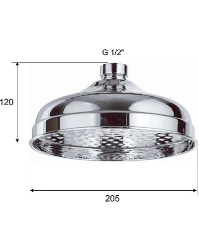 Верхний душ Remer 359B20X Хром