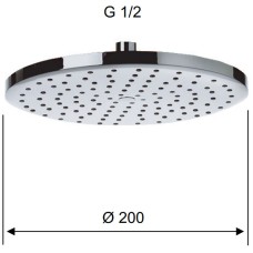 Верхний душ Remer 356MD20X Хром
