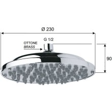 Верхний душ Remer 35323X Хром
