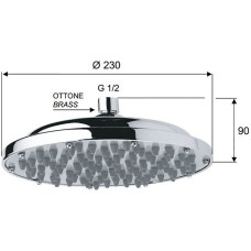 Верхний душ Remer 35323X Хром