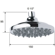 Верхний душ Remer 35315X Хром