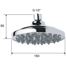 Верхний душ Remer 35315X Хром