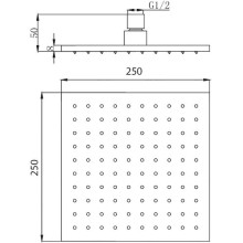 Верхний душ Migliore Palermo 29655 Золото