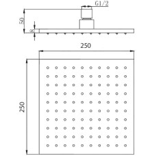 Верхний душ Migliore Palermo 29655 Золото