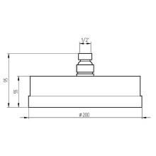 Верхний душ Migliore Torino 31698 Хром