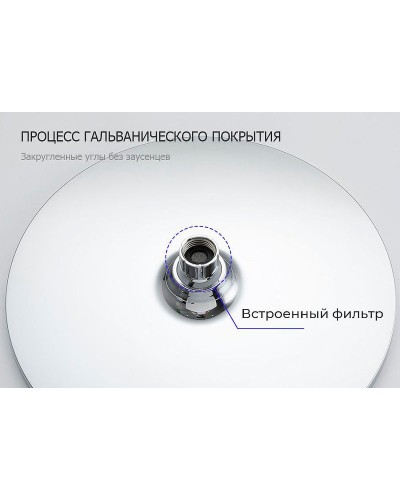 Верхний душ Gappo G005-25 Хром