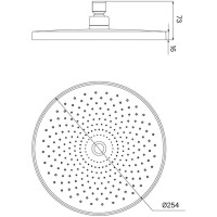 Верхний душ Iddis Optima Home OPH25BPi64 Черный матовый