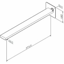 Кронштейн для верхнего душа AM.PM 37 F0500703 Хром