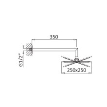 Верхний душ круглый диаметр 30 см CEZARES CZR-B-TDD-30-BIO
