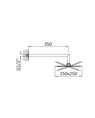 Верхний душ круглый диаметр 30 см CEZARES CZR-B-TDD-30-BIO