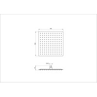 Тропическая лейка для душа WONZON & WOGHAND, Хром (WW-88DP02-CR)