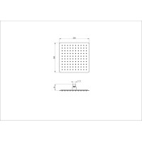 Тропическая лейка для душа WONZON & WOGHAND, Хром (WW-88DP06-CR)